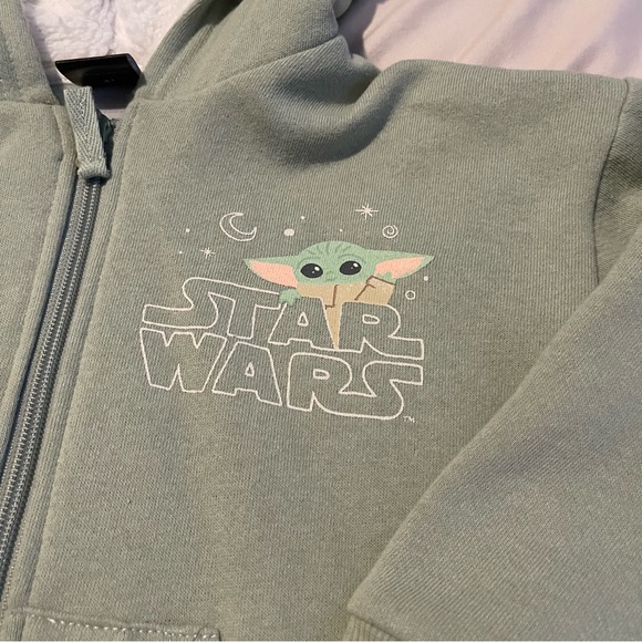 Star Wars Grogu Zip-up Hoodies Toddler Size 4T - Picture 2 of 5